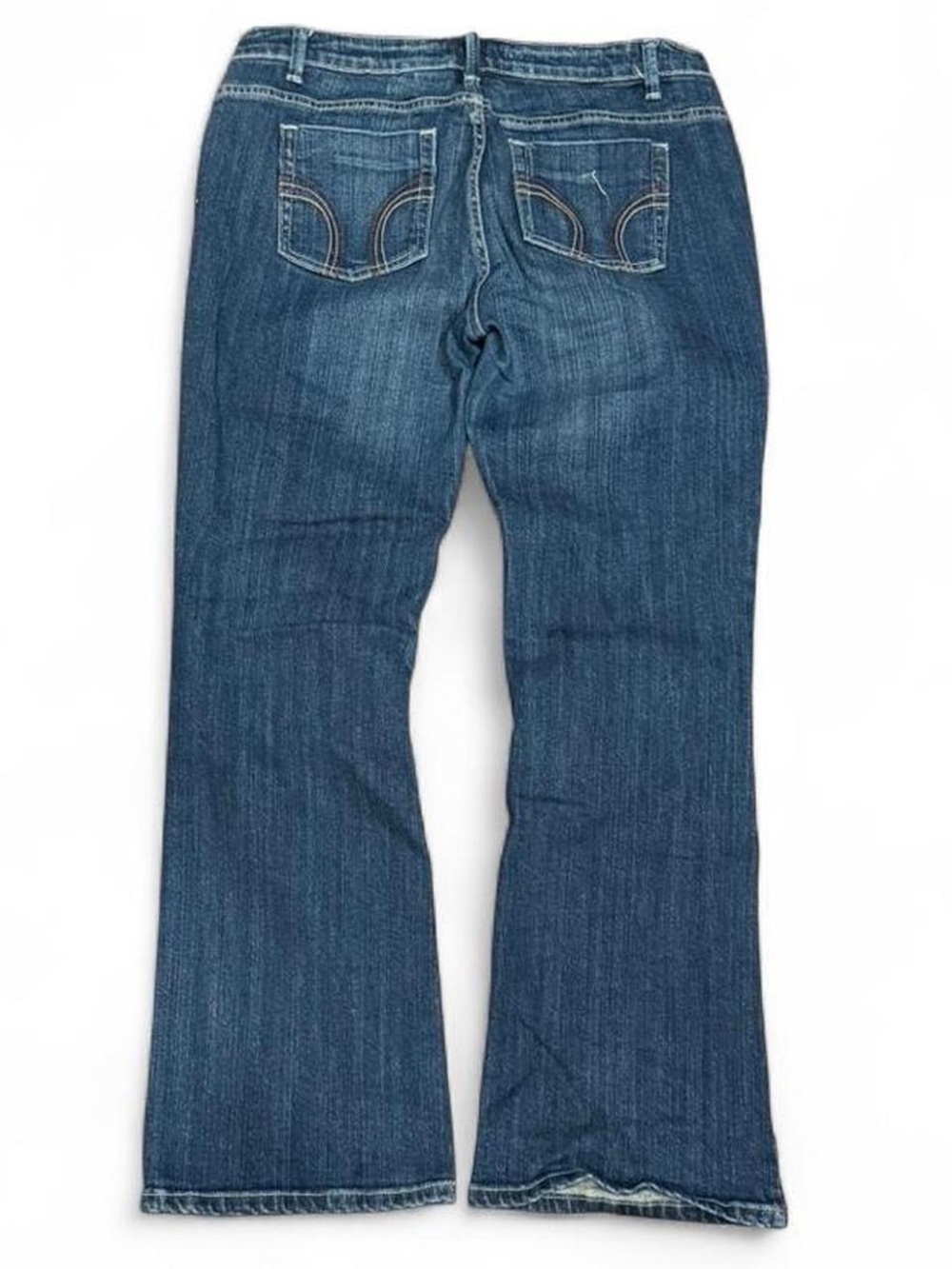 Y2K Warehouse One Embroidered Low Rise Bootcut Flared Jeans